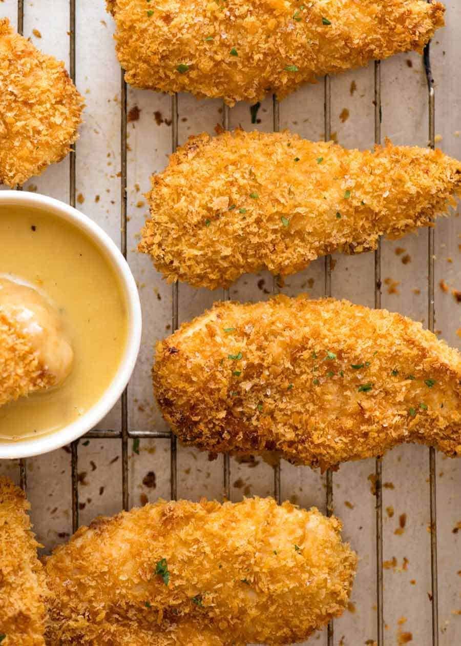 Truly Crispy Oven Baked Chicken Tenders: Secret Breadcrumb Method